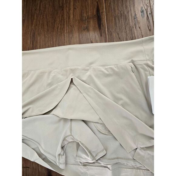NWT Athleta Soho Skort Jupe Short mini Bone Beige Plus Size 24 active - Picture 5 of 10